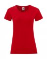 Dames T-shirt Iconic Fruit of the Loom 61-432-0 Red
